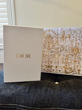 Dior White and Gold Decorative Gift Box